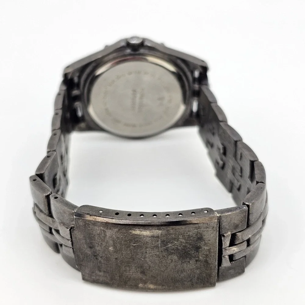Men's‎ Watch 40MM Black Dial Date Black Bracelet Band 8.5